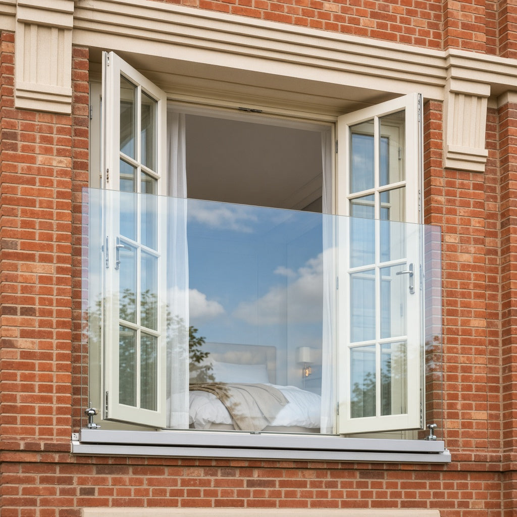 Frameless Glass Juliet Balcony