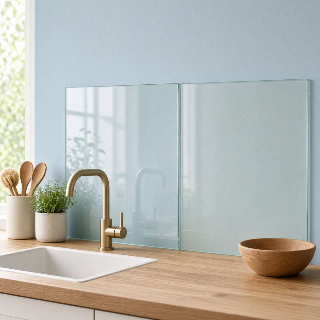 Clear Glass Splashback – Made to Measure